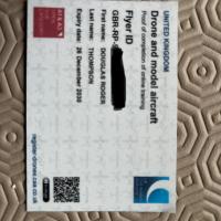 Flyer ID card, which is printed off after successfully completing the online course